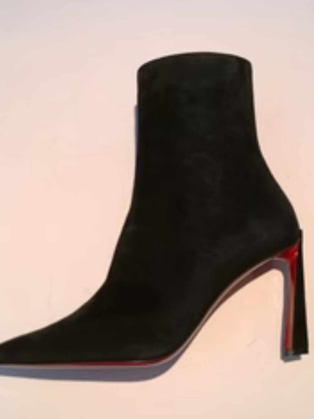 Condora 85 Black Suede Heel Boots